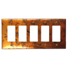 Bamboo Golden Copper - 5 Rocker Wallplate - Wallplate Warehouse BAMGCOP5R 819332021290 5 Rocker