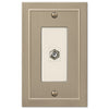 Bethany Brushed Bronze Cast - 1 Cable Jack Wallplate - Wallplate Warehouse 57CXBZ 070686583623 Cable Jacks