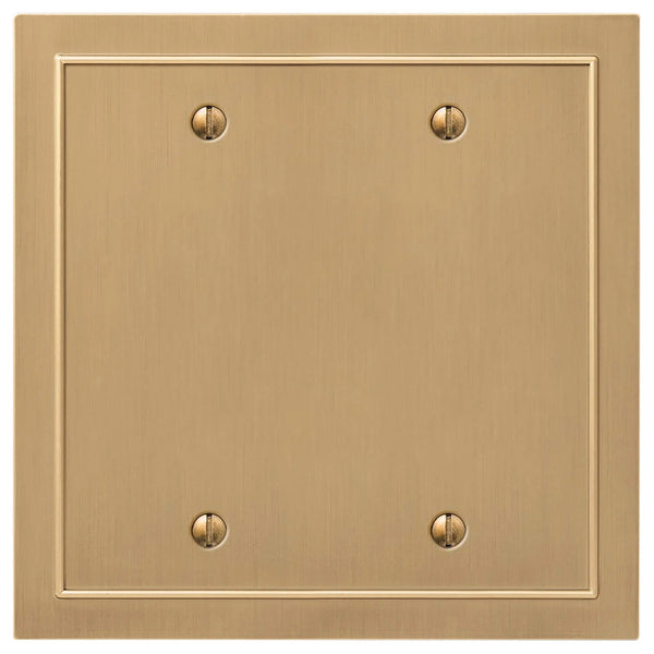 Bethany Brushed Bronze Cast - 2 Blank Wallplate - Wallplate Warehouse 57BBBZ - B 070686020487 2 Blank
