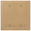 Bethany Brushed Bronze Cast - 2 Blank Wallplate - Wallplate Warehouse 57BBBZ - B 070686020487 2 Blank