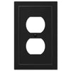 Bethany Matte Black Cast - 1 Duplex Wallplate - Wallplate Warehouse 57DBK 070686586549 1 Duplex