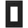 Bethany Matte Black Cast - 1 Rocker Wallplate - Wallplate Warehouse 57RBK 070686586556 1 Rocker