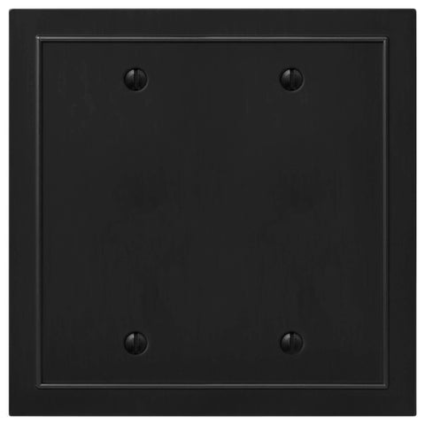 Bethany Matte Black Cast - 2 Blank Wallplate - Wallplate Warehouse 57BBBK - B 070686020517 2 Blank