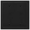 Bethany Matte Black Cast - 2 Blank Wallplate - Wallplate Warehouse 57BBBK - B 070686020517 2 Blank