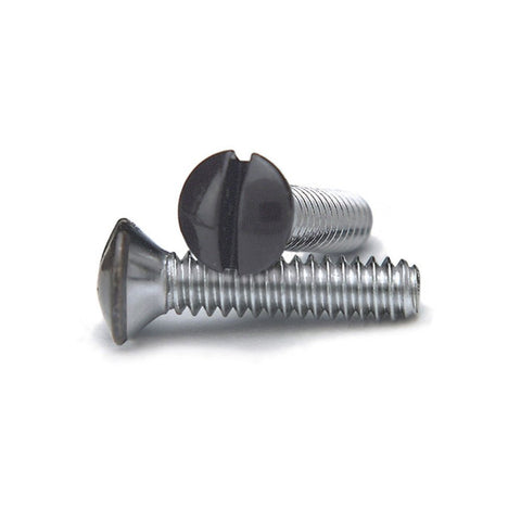 Black 3/4 Inch Wallplate Screws - 10 Pack - Wallplate Warehouse PSBK 070686582282 Screws