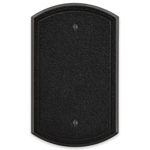 Blackwell Black Iron Cast - 1 Blank Wallplate - Wallplate Warehouse 58BBI - B 070686012338 1 Blank