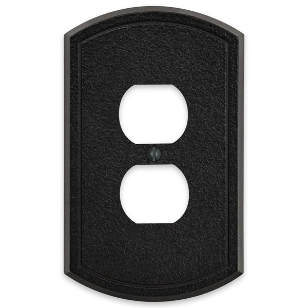 Blackwell Black Iron Cast - 1 Duplex Wallplate - Wallplate Warehouse 58DBI 070686012246 1 Duplex