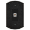 Blackwell Black Iron Cast - 1 Phone Jack Wallplate - Wallplate Warehouse 58PHBI 070686012321 Phone Jacks