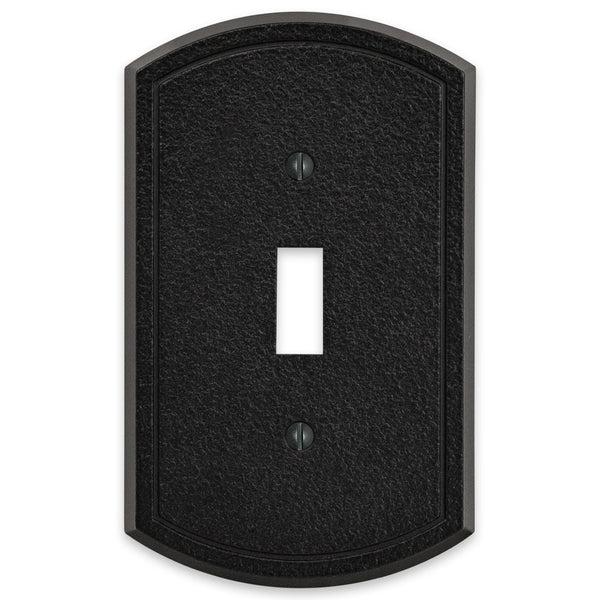 Blackwell Black Iron Cast - 1 Toggle Wallplate - Wallplate Warehouse 58TBI 070686012215 1 Toggle