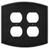Blackwell Black Iron Cast - 2 Duplex Wallplate - Wallplate Warehouse 58DDBI - B 070686012253 2 Duplex