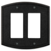 Blackwell Black Iron Cast - 2 Rocker Wallplate - Wallplate Warehouse 58RRBI 070686012284 2 Rocker
