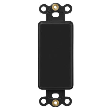 Blank Insert Black - Wallplate Warehouse PHBK 070686016602 Cable Jacks