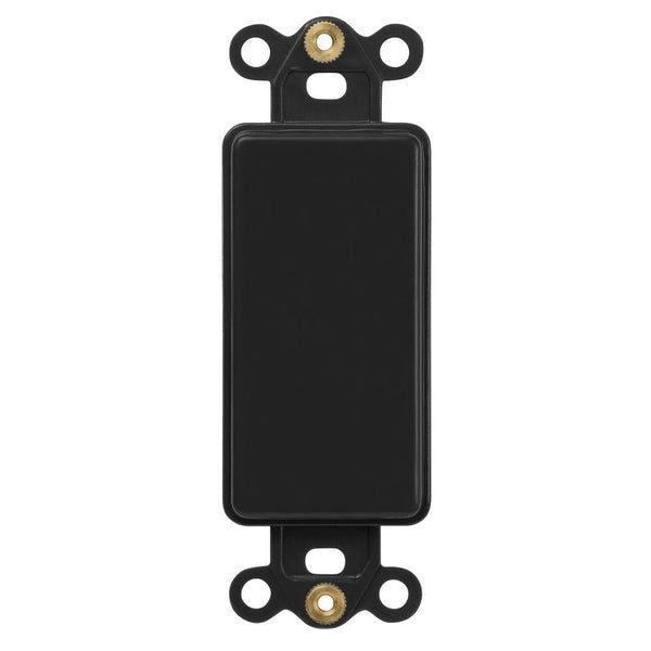 Blank Insert Black - Wallplate Warehouse PHBK 070686016602 Cable Jacks