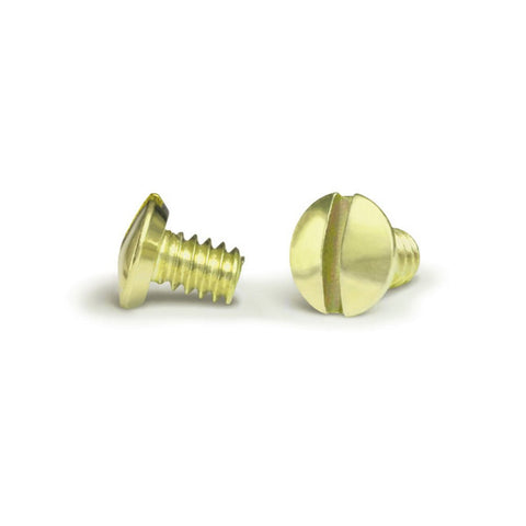 Brass 1/4 Inch Wallplate Screws - 10 Pack - Wallplate Warehouse PSSBR 070686582381 Screws