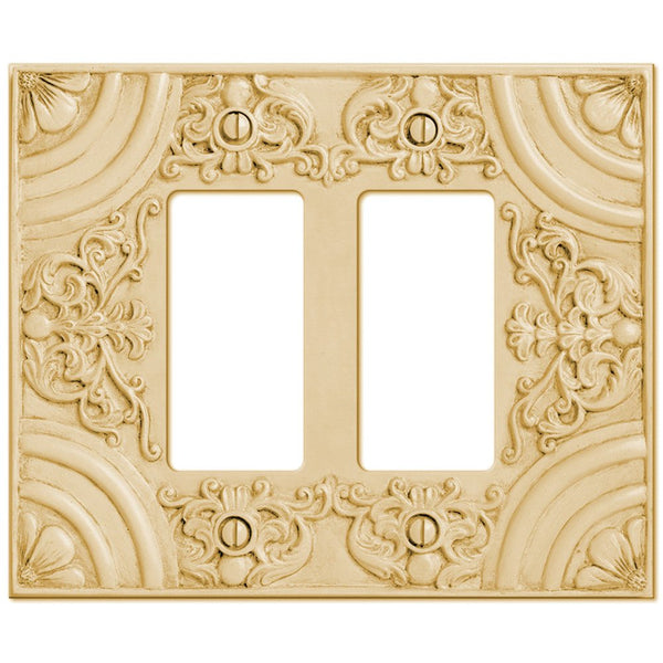 Canterbury Resin - 2 Rocker Wallplate - Wallplate Warehouse 8352RRAW 070686575710 2 Rocker