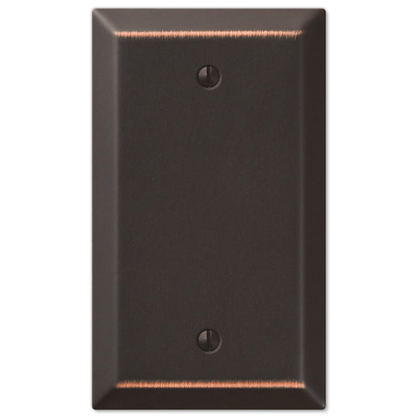 Century Aged Bronze Steel - 1 Blank Wallplate - Wallplate Warehouse 163BDB 070686579794 1 Blank