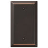 Century Aged Bronze Steel - 1 Blank Wallplate - Wallplate Warehouse 163BDB 070686579794 1 Blank