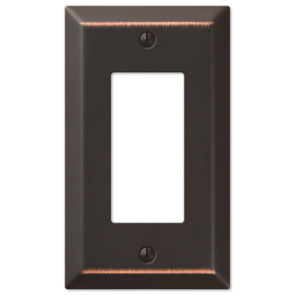 Century Aged Bronze Steel - 1 Rocker Wallplate - Wallplate Warehouse 163RDB 070686555781 1 Rocker