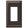 Century Aged Bronze Steel - 1 Rocker Wallplate - Wallplate Warehouse 163RDB 070686555781 1 Rocker
