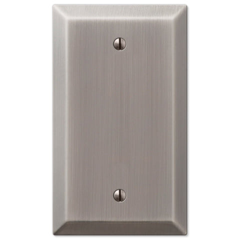 Century Antique Nickel Steel - 1 Blank Wallplate - Wallplate Warehouse 163BAN 070686574324 1 Blank