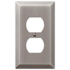 Century Antique Nickel Steel - 1 Duplex Wallplate - Wallplate Warehouse 163DAN 070686574348 1 Duplex