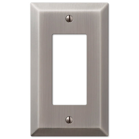 Century Antique Nickel Steel - 1 Rocker Wallplate - Wallplate Warehouse 163RAN 070686574355 1 Rocker