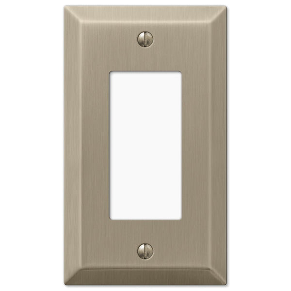 Century Brushed Bronze Steel - 1 Rocker Wallplate - Wallplate Warehouse 163RBZ 070686574638 1 Rocker