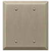 Century Brushed Bronze Steel - 2 Blank Wallplate - Wallplate Warehouse 163BBBZ 070686574782 2 Blank