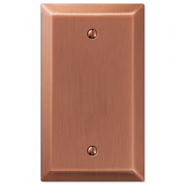 Century Brushed Copper Steel - 1 Blank Wallplate - Wallplate Warehouse 163BAC 070686578438 1 Blank