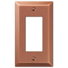 Century Brushed Copper Steel - 1 Rocker Wallplate - Wallplate Warehouse 163RAC 070686569344 1 Rocker