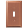 Century Brushed Copper Steel - 1 Toggle Wallplate - Wallplate Warehouse 163TAC 070686569320 1 Toggle