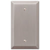 Century Brushed Nickel Steel - 1 Blank Wallplate - Wallplate Warehouse 163BBN 070686574515 1 Blank