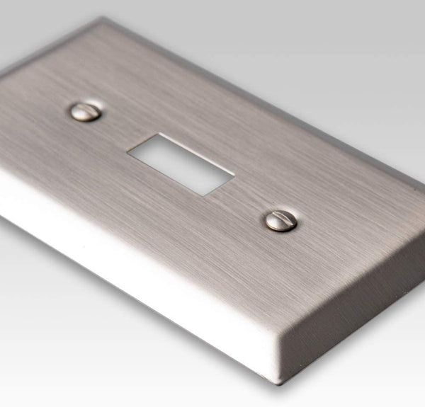 Century Brushed Nickel Steel - 2 Rocker Wallplate