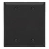 Century Matte Black Steel - 2 Blank - Wallplate Warehouse 163BBMB - B 070686020302 1 Toggle / 1 Duplex