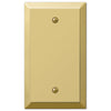 Century Polished Brass Steel - 1 Blank Wallplate - Wallplate Warehouse 163BBR 070686578322 1 Blank