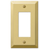 Century Polished Brass Steel - 1 Rocker Wallplate - Wallplate Warehouse 163RBR 070686401163 1 Rocker