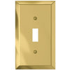 Century Polished Brass Steel - 1 Toggle Wallplate - Wallplate Warehouse 163TBR 070686164570 1 Toggle