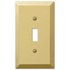 Century Polished Brass Steel - 1 Toggle Wallplate - Wallplate Warehouse 163TBR 070686164570 1 Toggle