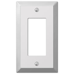 Century Polished Chrome Steel - 1 Rocker Wallplate
