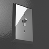 Century Polished Chrome Steel - 3 Toggle Wallplate - Wallplate Warehouse 161TTT 070686555088 3 Toggle