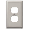 Century Polished Nickel Steel - 1 Duplex Wallplate - Wallplate Warehouse 163DPN 070686574157 1 Duplex