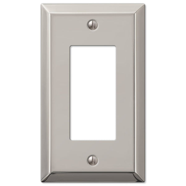 Century Polished Nickel Steel - 1 Rocker Wallplate - Wallplate Warehouse 163RPN 070686574164 1 Rocker