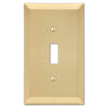 Century Satin Brass Steel - 1 Toggle Wallplate - Wallplate Warehouse 163TSB 070686586150 1 Toggle
