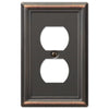 Chelsea Aged Bronze Steel - 1 Duplex Wallplate - Wallplate Warehouse 149DDB 070686559680 1 Duplex