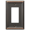 Chelsea Aged Bronze Steel - 1 Rocker Wallplate - Wallplate Warehouse 149RDB 070686559697 1 Rocker