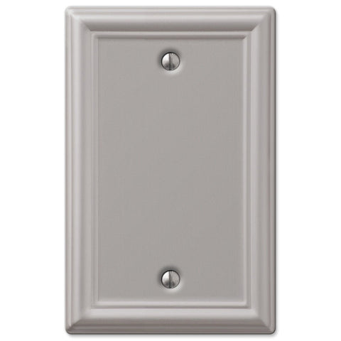 Chelsea Brushed Nickel Steel - 1 Blank Wallplate - Wallplate Warehouse 149BBN 070686559949 1 Blank