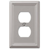 Chelsea Brushed Nickel Steel - 1 Duplex Wallplate - Wallplate Warehouse 149DBN 070686559727 1 Duplex