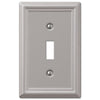 Chelsea Brushed Nickel Steel - 1 Toggle Wallplate - Wallplate Warehouse 149TBN 070686559710 1 Toggle