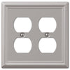 Chelsea Brushed Nickel Steel - 2 Duplex Wallplate - Wallplate Warehouse 149DDBN 070686559864 2 Duplex