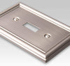 Chelsea Brushed Nickel Steel - 2 Toggle / 1 Duplex Wallplate - Wallplate Warehouse 149TTDBN 070686559956 2 Toggle / 1 Duplex